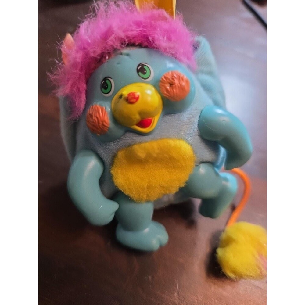 Vintage 3" Mini Pocket POPPLES P.C. PC 1986 Mattel Popples Blue Figure
